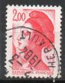 France Oblitr Yvert N2274 Libert 2,00 Rouge 1983