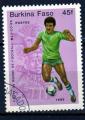 BURKINA FASO N 667 o Y&T 1985 Mexico 86 coupe du Monde de Football