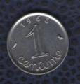 France 1966 Pice de Monnaie Coin 1 centime pi de bl