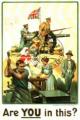 Jersey 2014-La Grande Guerre (1914-18): poster patriotique - YT F1922/MS 1860 