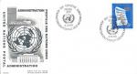 1er jour FDC Nations Unies - Genve N5 Charte et emblme 