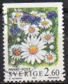 SUEDE N 1763 o Y&T 1993 Fleurs Paquerettes
