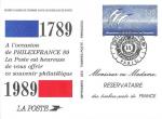 Souvenir philatlique Philexfrance 1989 (timbre n2560)