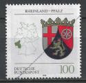 Allemagne - 1993 - Yt n 1527 - Ob - Armoiries des Lnder ; Rhnanie Palatinat