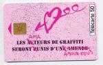 Tlcarte 50 Units n F588 France 09/95 - Graffiti Naf Naf