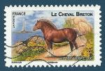 N813 Cheval - Cheval Breton oblitr