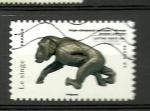 France timbre oblitr anne 2013 srie "Les Animaux dans l'Art" Singe