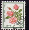 Suisse 1982 Y&T 1166 oblitr Rose La belle portugaise