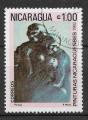 NICARAGUA - 1982 - Yt n 1224 - Ob - Tableau : "Couple" de Perez