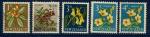 Nouvelle Zlande - oblitr - 5 timbres de fleurs