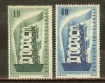 ALLEMAGNE N117/118* (europa 1956) - COTE 5.50 