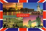 LONDRES (Angl.) - Multivues sur fond de l'Union Jack - 1997