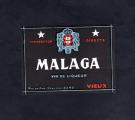 Ancienne tiquette de vin : Malaga vieux