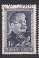 HONGRIE- 1949 - Staline - Yvert 922 Oblitéré