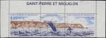 St-Pierre & Miquelon 1988 - Anse  Ross & cap Perc, triptyque, Nsc - YT 495A **