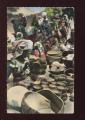 CPSM anime Cameroun MAROUA Le March Femme peignant une poterie