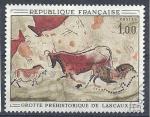 1968 FRANCE 1555 oblitr, cachet rond, Lascaux