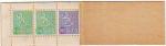 carnet incomplet SUOMI FINLANDE de 3 timbres encore attachés - de 1968 à 2011