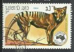 Laos 1984; Y&T n 587; 3k, faune, Thylacine