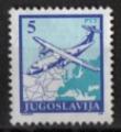 Yougoslavie 1990; Y&T n 2275 B *; 5d, avion, (dent:12,5) 