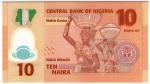 **   NIGERIA     10  naira   2009   p-39a2  (Polymer)    UNC   **