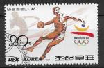 COREE DU NORD - 1991 - Yt n 2214 - Ob - Jeux olympiques Barcelone ; lancer du d