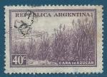 Argentine N378 Canne  sucre oblitr