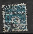 Danemark N 51  valeur centrale 4o  bleu 1905-13