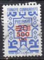 TURQUIE N° serv 184 o Y&T 1989 500l sur 20l bleu gris (n°178)