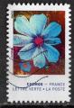 France 2020; YT n° aa 1854 L.V., fleurs, cosmos bleu clair