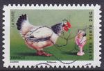 Timbre AA oblitr n 983(Yvert) France 2014 - Poule et son oeuf