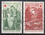 FRANCE N 1661 et  1662 o Y&T 1970 Au profit de la Croix Rouge