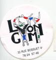LYON GYM Gymnastique  AUTOCOLLANT publicitaire 