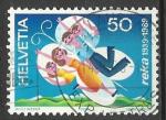 Suisse 1989; Y&T n 1328; 50c cinquantenaire de la caisse Suisse de voyage
