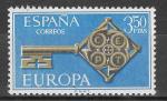 ESPAGNE N°1523** (Europa 1968) - COTE 0.30 €