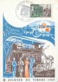 Carte 1er jour FDC N°1589 Journée du timbre - Omnibus de transport des facteurs 