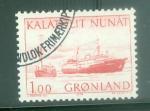 Gronland 1976 Y&T 87 obl Transport maritime
