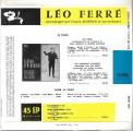 EP 45 RPM (7")  Lo Ferr  "  Les chansons interdites de Lo Ferr  "