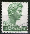 **   ITALIE    500 L  1957  YT-738  " Tte statue St Georges "  (o)   **