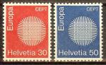 SUISSE N°855/856** (Europa 1970) - COTE 1.50 €