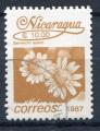 Timbre du NICARAGUA 1987  Obl  N 1438  Y&T  Fleurs