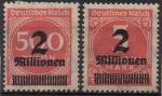 Allemagne : n 283 et 284 x anne 1923
