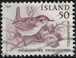 Islande 1981 Oblitr Used Oiseau Troglodytes Troglodytes Troglodyte Mignon SU
