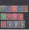 9C) 13 Timbres Oblitrs - Type Hourriez.