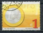 Timbre du PORTUGAL 2002 Obl  N 2546  Y&T  Monnaie Euro