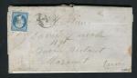 Belle lettre de Brassac pour Mazamet ( Tarn 1858 ) - Cachet PC 503