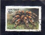 Timbre oblitr de Tanzanie n 1586 Araigne TA7709