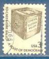 USA N1182 Dmocratie amricaine - urne oblitr