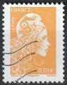 Timbre oblitr n 5248(Yvert) France 2018 - Marianne l'Engage 0,01 