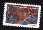 Oblitration numrique et vagues Fte du timbre 2012 le feu Les Braises